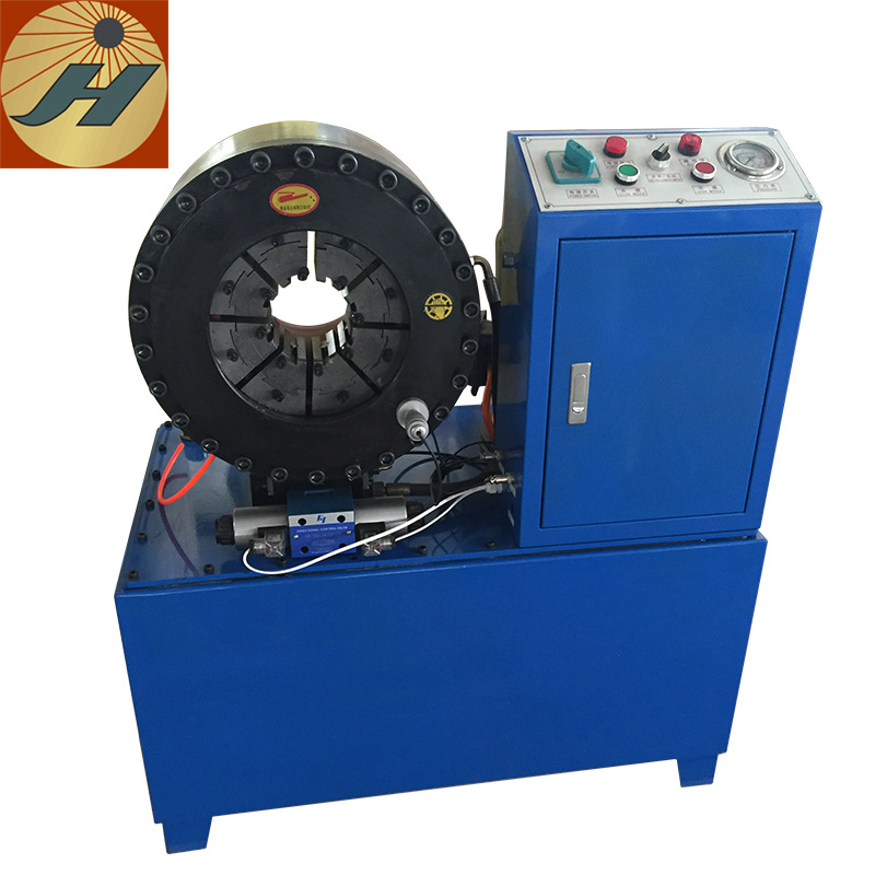 4寸高壓膠管壓管機 空調(diào)管扣壓機 六邊鋼管縮管機 鋼管扣管機