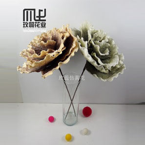 新款上市 廠家直銷高檔手感歐式仿真花單朵大花 PU仿真花批發2624