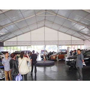 大型車展篷房內部  篷房租賃