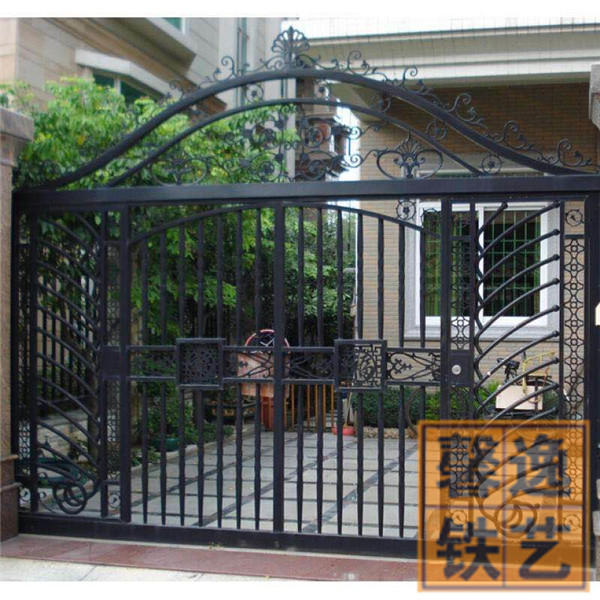 馨逸裝飾定做歐式鐵藝大門(mén) 別墅廠區(qū)豪華庭院門(mén) 防盜平開(kāi)門(mén) 安全防護(hù)門(mén)