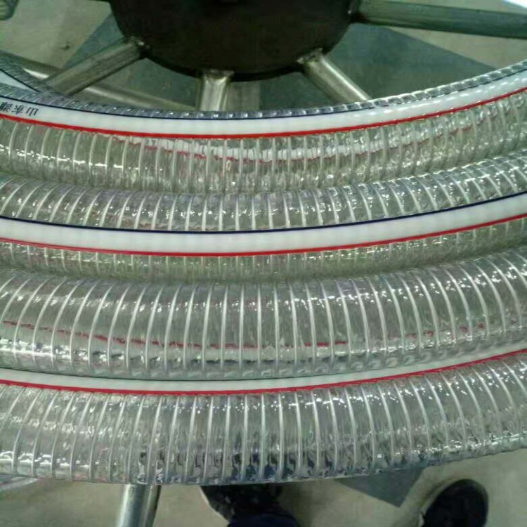 豐運管業供應內徑25-252mmPVC透明鋼絲螺旋增強軟管