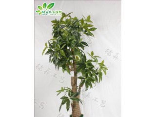 仿真八杈發(fā)財(cái)樹(shù)廠家直銷   沈陽(yáng)仿真植物生產(chǎn)廠家
