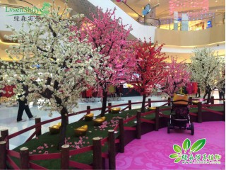 仿真桃花樹   廠家直銷   沈陽仿真植物生產廠家