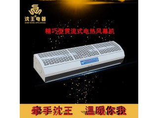 廠家直銷 精巧型貫流式電熱風機 可定制多規格電熱風幕機批發
