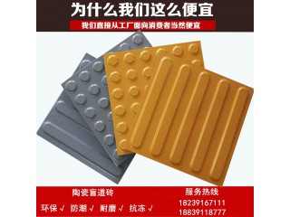 山東300盲道磚廠家現貨供應站臺盲道磚